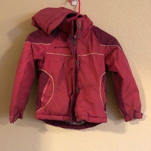 Girls Columbia coat. Guc 6/6x